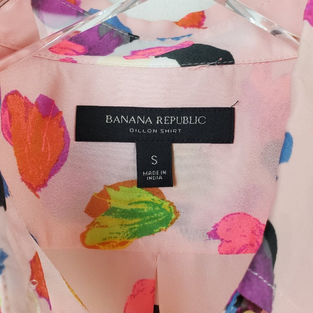 Banana Republic Dillon-Fit Long-Sleeve Floral Blouse - Picture 4 of 6